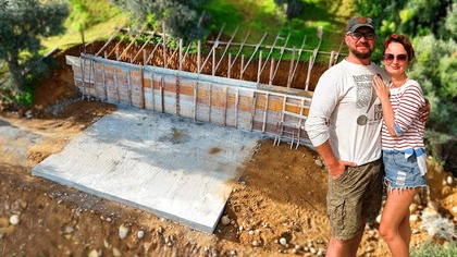 No i WYSTARTOWALI - Budowa WYLEWKI i MURU oporowego na SYCYLII 