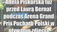 Adela Piskorska tuż przed Laurą Bernat podczas Arena Grand Prix Pucharu Polski w pł...