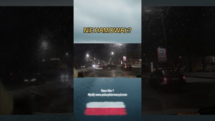 Volvo zajeżdża drogę przy skręcie, drugi jedzie dalej jakby nic.  Sekundy od tragedii! #kolizja