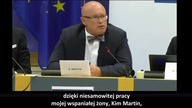 26. 05. 2023r DAVID MARTIN - WYSTPIENIE W PARLAMENCIE EUROPEJSKIM NA III MIDZYNARODOWYM SZCZYCIE COV
