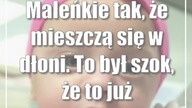 Maleńkie tak, że mieszczą się w dłoni.  To był szok, że to już