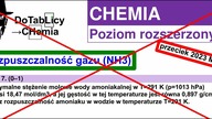 PRZECIEK 2023 MAJ ? CHEMIA rozpuszczalność gazu NH3.  #cke #matura #chemia #umed PEWNIAK?