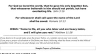GOD`S PLAN OF SALVATION