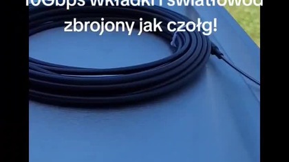 Pokażę Ci dziś, jak wygląda porządna wkładka 10Gbps z metalowym zabezpieczeniem  idealna do zewnętrznych instalacji! 
Do tego szybki test przez speedomat.pl na łączu AirFiber  prawdziwy internet, nie bajki z ulotek 
Zobacz jak wygląda światłowód, który naprawdę działa.