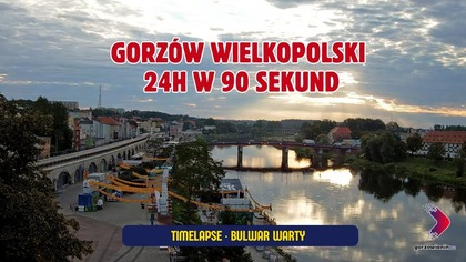Cała doba nad Wartą w 90 sekund  timelapse z Gorzowa [27. 08. 2025]