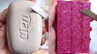 Soap Carving ASMR Relaxing Sounds no talking Satisfying ASMR Video #soapcarving #soapcuttingvideo
