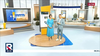 TV Republika - Fragmenty nowego programu śniadaniowego Republika Wstajemy! (08. 04. 2024)