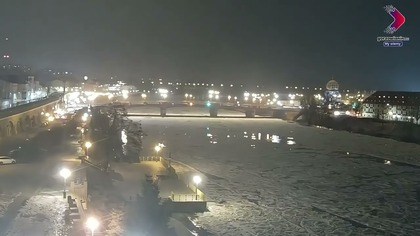 Timelaps: Zamarznięta Warta w Gorzowie Wielkopolskim