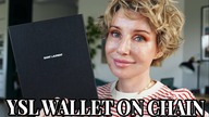ODPAKOWUJĘ TOREBKĘ YSL WALLET ON CHAIN - ENVELOPE CHAIN WALLET