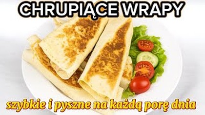 Chrupiące wrapy z tortilli z pyszną sałatką w środku  szybki przepis na śniadanie, obiad i kolację