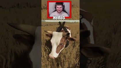 POŚCIG ZA UCIEKAJĄCĄ KROWĄ  #farming