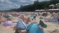 Kołobrzeg plaża 8. 7. 2024