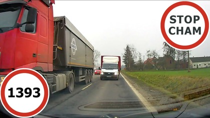 Stop Cham #1393 - Niebezpieczne i chamskie sytuacje na drogach