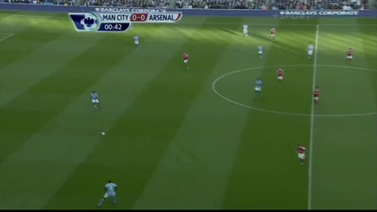 Premier League sezon 2010/2011 Manchester City - Arsenal INTERWENCJA FABIAŃSKIEGO nr. 1