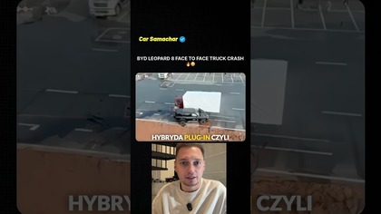 BYD zderza się czołowo z ciężarówką i w dalszym ciągu odpala #byd #elektromobilność #danielgrzyb