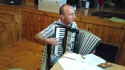 Fragment próby zespołu śpiewaczo-obrzędowego Kalina z Markuszowa - 23. 07. 2019 r.