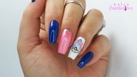 Winter little house in bottle nails art / Molly Lac / Allepaznokcie