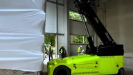 Relocation of three tanks weighing 5. 5 tons each.