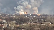 Ukraina wciąż płonie - wybuchy pocisków