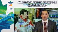 Adam Małysz na olimpijskich zakupach (15. 02. 2010)