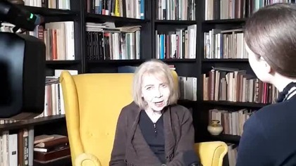 Publicystka Alwida Bajor.  Wywiad dla telewizji