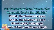 Christmas carol Silent Night slow violins version with a melody