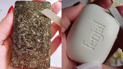 Soap Carving ASMR Relaxing Sounds no talking Satisfying ASMR Video