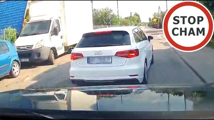 Dziadek próbuje wymusić, wyhamowuje i rzuca obelgami #2250 Wasze Filmy