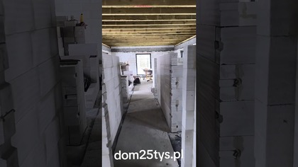 Adaś XL 98m2 w trakcie budowy ścianek działowych 