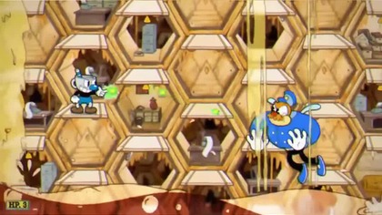 Mugman vs Rumor Honeybottoms No Hit #cuphead #shorts