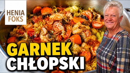 Garnek Chłopski  pyszne danie jednogarnkowe z kapustą i kiełbasą.  Prosty przepis na szybki obiad