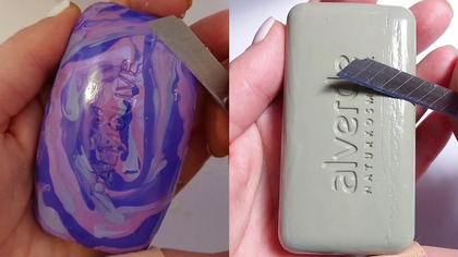 Soap Carving ASMR Relaxing Sounds no talking Satisfying ASMR Video