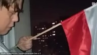 Rewolucjonista kontra flaga Polski