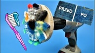 BRUSH from old TOOTHBRUSHES I DIY Experiment