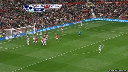 Premier League sezon 2010/2011 Manchester United 2-1 West Brom Evra