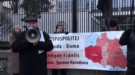 11. 02. 2018 XIX Miesięcznica Kresowa pod ambasadą USA w Warszawie