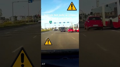 Jednak też jadę w prawo, proszę uważać #shorts #rikordwidjo