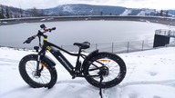 Fatbike elektryczny 500W - test na śniegu w Szczyrku (4k)