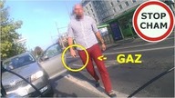 Agresja drogowa  wystraszył rowerzystę klaksonem i postraszył gazem #307 Wasze Filmy