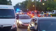 [HORN] Przejazd radiowozów, SOP i straży - Wizyta Donalda Tuska i Rafała Trzaskowskiego w Otwocku