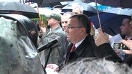 Andrzej Adamczyk podczas uroczystości 3 Maja w Krakowie