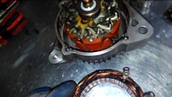 Przerabianie alternatora na prądnicę do elektrowni wiatrowej Przewijanie drutem Windgerebator build