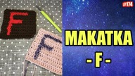 Jak zrobić makatkę z literką F , nauka literek #diy #crochet #handmade #alphabet #tutorial #174
