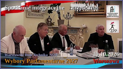 Spotkanie integracyjne patriotycznych organizacji, chcących brać udział w wyborach parlamentarnych