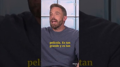 Ben Affleck Being Fluent en Español