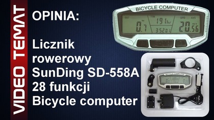 Licznik rowerowy SunDing SD-558A 28 funkcji Bicycle Computer - Opinia