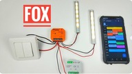Jak podłączyć taśmę LED 12V, Asystent Google, programator /podwójny sterownik LED, FOX LED2S2 -P/