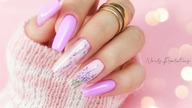 Lavender nails art tutorial step by step