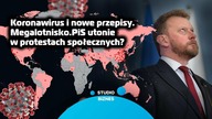 Korona wirus i nowe przepisy, megalotnisko, PiS utonie w protestach społecznych? - Studio Bizness