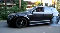 Touareg W12 twin turbo testing, RWD mode